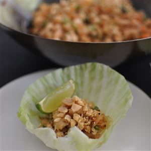 Minced Chicken & Prawn Parcels